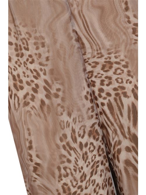 Pantaloni in chiffon con stampa animalier BLUGIRL | RA6038 TS121P9371